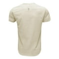 thumbnail image 6 of Summer Plus Size Tops for Men Fashion Cotton Linen Solid Color Casual Button Round Neck Pockets Short Sleeve T-shirt Top, 6 of 7