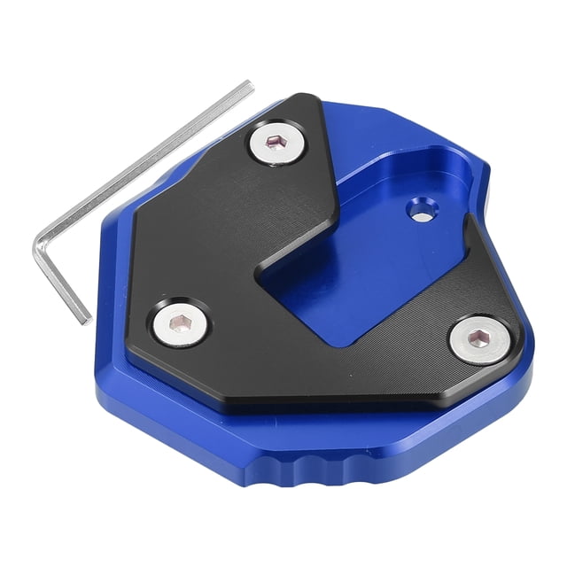 1 Juego de extensión de soporte para motocicleta, placa de soporte ampliadora, color negro y azul para SUZUKI Hayabusa GSX1300R
