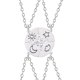 thumbnail image 5 of Collar sencillo de moda con estrellas, luna, sol y nubes, con costuras, collar para pareja de buenos amigos, accesorios de cadena de lana, 5 of 6