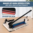 thumbnail image 4 of 12" Office Paper Cutter, Double Protection Safety Protect, ​Desktop Paper Cutter​, High-Capacity 400 Sheets, Space-Saving Paper Trimmer, 4 of 9