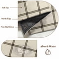 thumbnail image 2 of Linen Buffalo Check Area Rug 4x6 Washable Rug Non Slip Retro Black Lines Grid Pattern Large Area Rug Indoor Floor Carpet for Entryway Bedroom Kitchen Living Room Home Office Dining Room Nursery, 2 of 8