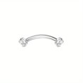 thumbnail image 1 of DOLOTTA 1Pc Surgical Steel Curved Barbell Eyebrow Rings Helix Tragus Lip Belly Button Piercing Rook Daith Earrings for Women Men, 1 of 5