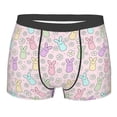 thumbnail image 4 of Goofa Colorful Bunny Printed Men's Boxer Briefs Underwear, Moisture-Wicking Underwear, Trunk,Soft and Breathable Cotton Underwear-X-Large, 4 of 9