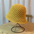 thumbnail image 2 of CoCopeaunts Bucket Hat for Women Breathable Thin Woolen Knitted Basin Hat Foldable Literary Artistic Leisure All-Match Sun Hat, 2 of 8