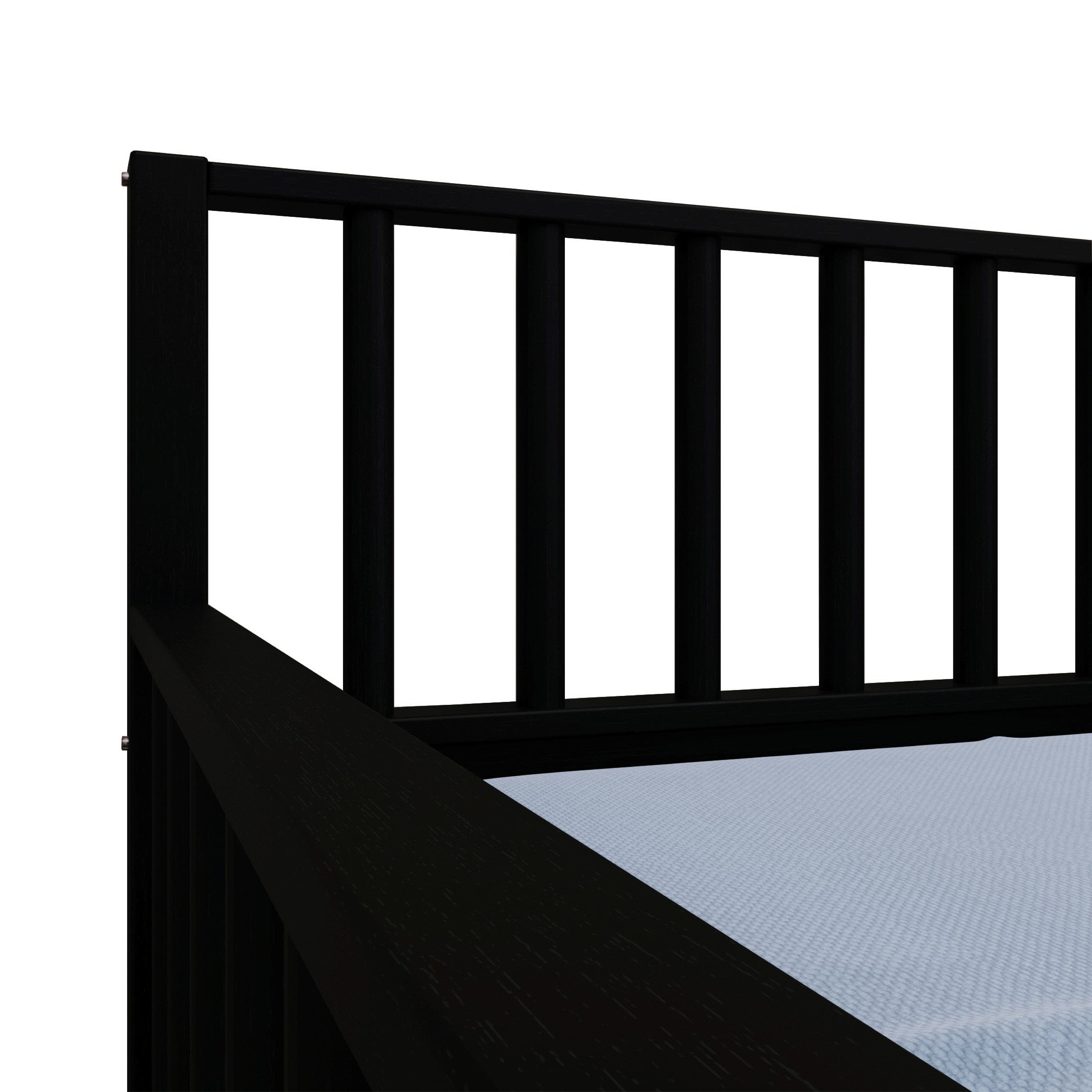 Castle Place Vintage Wood Twin Daybed with Trundle, Black
