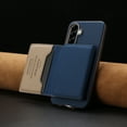 thumbnail image 6 of 2 in 1 Detachable PU Leather Wallet Case Compatible with Samsung Galaxy A36 5G, RFID Blocking Magnetic Shockproof Protective Phone Cover Stand + Card Holder, Support Wireless Charging, Darkblue, 6 of 12