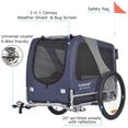 thumbnail image 6 of DOGGYHUT Premium Large Pet Bike Bicycle Trailer & Stroller 2 in 1 for Middium-sized Dogs, Low Center of Gravity, Parking Brakes, Easy Folding Frame, Bicycle Carrier, 6 of 8