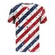 thumbnail image 5 of Tops para hombre, blusas y camisas de manga corta con cuello redondo para hombre, jersey informal con cuello redondo estampado para hombre, pantalones cortos deportivos para fitness, blusa de poliéste, 5 of 5