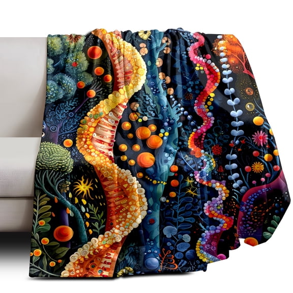 Throw Blanket Soft Plush Fleece Blanket 30In × 39In Home Decor Cozy Camping Blanket for Gift Bedding Essentials