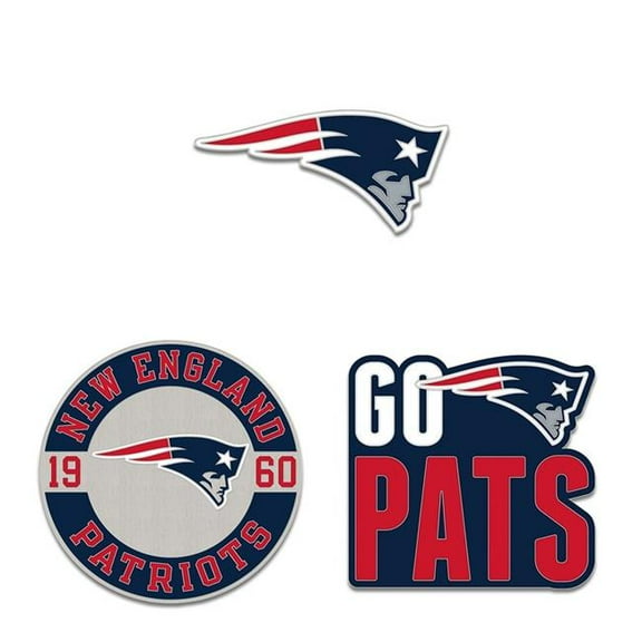 Wraft Fanatics 9416676682   England Patriots Enamel Pin Set - 3 Piece