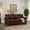 Burgundy, variant on 5-Seat Modular Sectional Sofa with Storage Boxes, Faux Leather Mid Century Modern Couches, Comfy Cloud Couch with Nails Decoration and Wood Legs for Living Room, Navy Blue