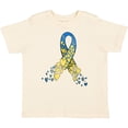 thumbnail image 3 of Inktastic Down Syndrome Awareness Blue and Yellow Hearts Ribbon Boys or Girls Toddler T-Shirt, 3 of 5