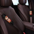 thumbnail image 3 of Chririnla Floral Skull Seatbelt Cushion Durable Car Seat Belt Pads Trendy Polyester Compatible with Auto Sedan, 3 of 8