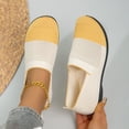 thumbnail image 5 of Gealkoca Women's Knit Flat Shoes Lightweight Comfortable Loafers Women Footwear Slip On Casual Breathable Mesh Walking Shoes Round Toe Mesh Flat, 5 of 5