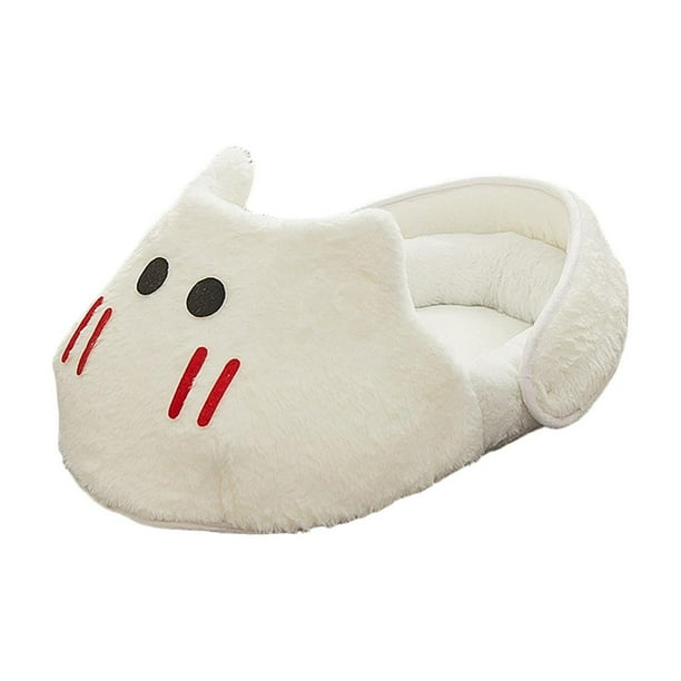 Cama tipo zapatilla para gatos, sofá cama para gatos, cama para gatitos, cojín creativo para mascotas, acogedor y cálido para el invierno, suministros L