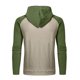 thumbnail image 4 of Sudadera con capucha para hombre, informal, deportiva, con cuello alto, botones, patchwork, manga larga, sudadera tipo jersey, blusa para hombre, 4 of 9