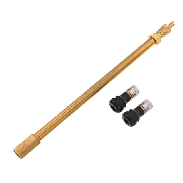 unbranded 1Jgo Tubo Extensor De Válvula Para Scooter Con Material De Goma Y Metal Para Mayor Durabilidad Y Estabilidad
