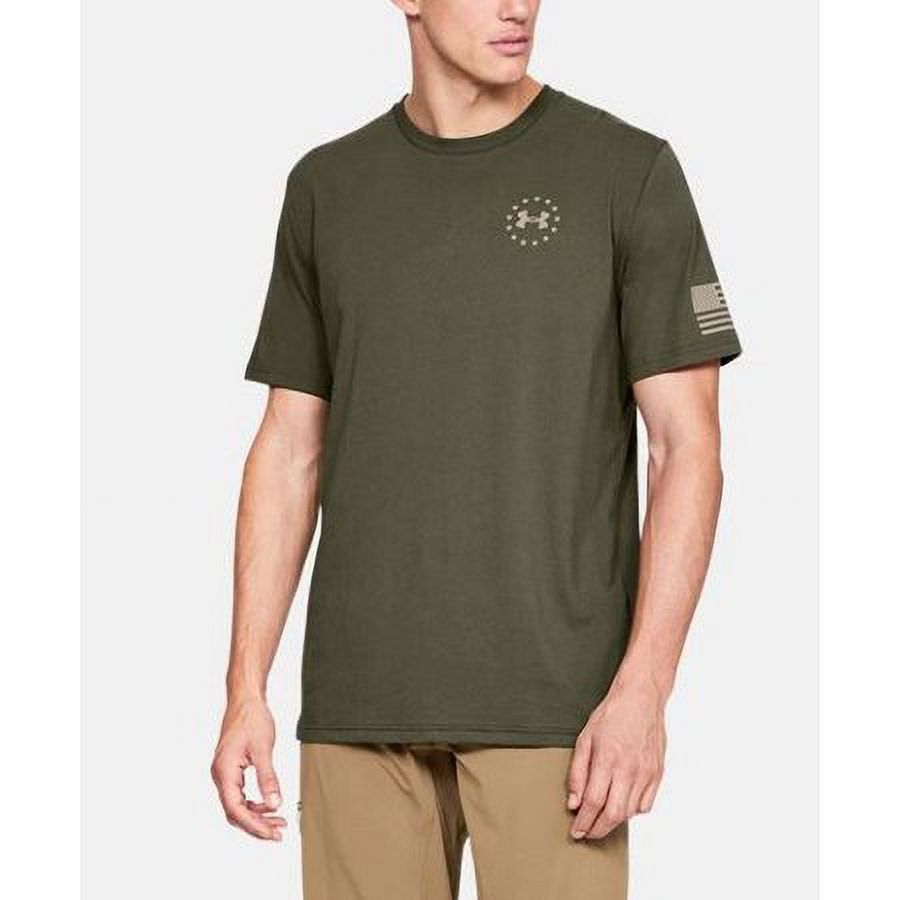 Under Armour Men's Athletic UA Freedom Flag T-Shirt Short Sleeve Tee, Marine/Sand, S - image 3 of 3