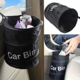 thumbnail image 3 of Visland Car Trash Can Foldable Design with Fastener Tape Large Capacity Easy Installation Collapsible Rubbish Bin Garbage Holder, 3 of 8