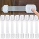 thumbnail image 1 of Strap Locks for Child Safety Cabinets, Multi-Purpose Latch, for Cabinets, Drawers, Oven, Toilet Seat, Refrigerator, Pack of 8, 1 of 5