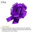 thumbnail image 3 of Uxcell 5Pcs Metallic Large Big Pull Bow Gift Wrapping Bows Ribbon for Wedding Baskets Presents Christmas Purple 8 inch, 3 of 7