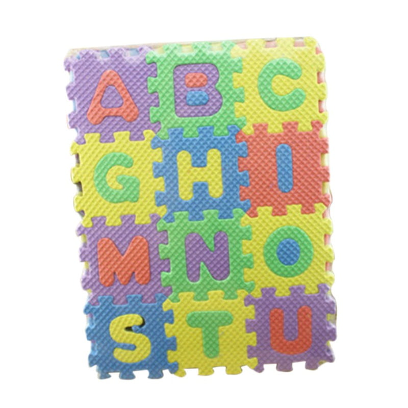 Alphabet & Numerals Mini Puzzle Baby Kids Play Educational Toy Mats Set 