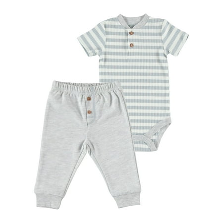 Chick Pea Baby Boy 2 PC French Terry Jogger Set, Sizes Newborn-9 Months