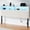 White, variant on Greenstell Full Size Adjustable Storage Headboard Only - Modern Upholstered Head Board with LED Lights, Charging Station & Soft Padding, Pink