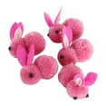 thumbnail image 7 of 5 Pcs Rabbit Doll Comfortable Touch High Simulation Plush Lovely Easter Bunny Toy Craft for Home, 7 of 7