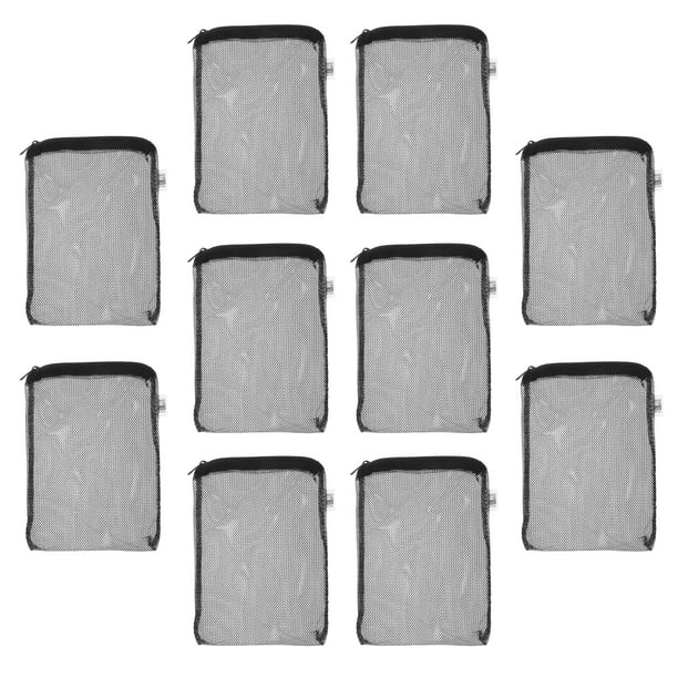 ColoMX Bolsas de medios filtrantes para acuarios Bolsas de medios filtrantes para peceras Bolsa de filtro de medios de malla con cremallera para biosferas de carbón activado Anillos de cerámica