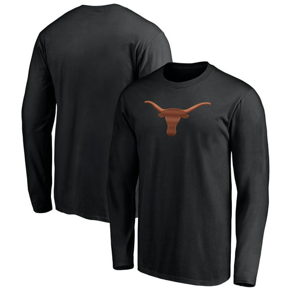 Men's Black Texas Longhorns Midnight Mascot Long Sleeve T-Shirt