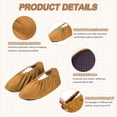 thumbnail image 3 of Uxcell Reusable Shoe Covers, (12 Inch, Light Brown) (2 Pairs), Non-Slip Shoe Protectors Covers Polyester Washable Foot Boot Covering, Suit for - Indoors/Households/Laboratory, 3 of 6