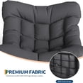 thumbnail image 6 of EastVita Outdoor Rattan Egg-Shaped Rocking Chair Black, 6 of 7