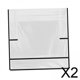 thumbnail image 1 of 2 Fundas Protectoras Para Respaldo De Silla De Peluquería, Para Oficina, Hogar, Salón, Borde Negro, 1 of 8