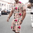 thumbnail image 2 of Chemises à Manches Courtes pour Hommes Imprimé Hawaïen Manches Courtes Décontracté Plage Manches Courtes Col Rond Blouses & Chemises Ensembles Chemises Hommes Manches Courtes Chemises Hommes Manches Courtes Décontractées, 2 of 5