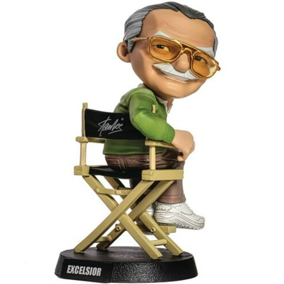 10" Stan Lee Sitting on Chair Statue
