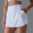 thumbnail image 2 of biudgviw Tennis Skirts for Women Elastic High Waisted Athletic Golf Skorts Stretch Workout Baseball Comfy Skirt with Shorts with Pockets, 2 of 7