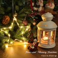 thumbnail image 2 of Lomotech Christmas Window Lights with Suction Cup, Battery Operated 7.7 Inch Warm White Star Lights with Timer Function for Christmas Decorations (2 Pack), 2 of 7