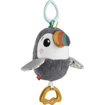 Fisher-Price Baby Stroller Toy, Flap & Go Toucan, Activity Toy with Sensory Details for Newborns