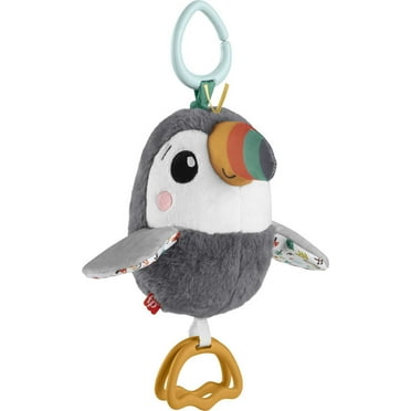 Fisher-Price Baby Stroller Toy, Flap & Go Toucan, Activity Toy with Sensory Details for Newborns