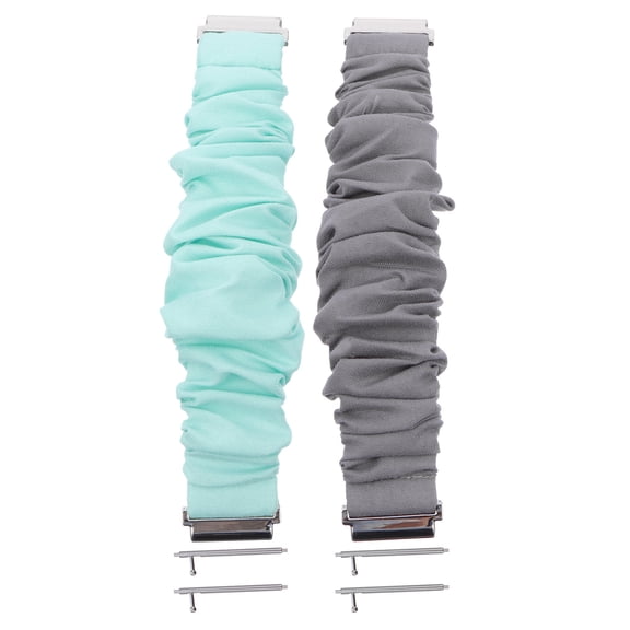 CTIRCHIU Scrunchie Watchband 2 Wrist Band Assorted Color Elastic 2Set