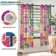 thumbnail image 3 of Yayeee Window Curtains Light Filtering 63"x42" Grommet Panel Pair Home Living Room Decor, Art Map, 3 of 7