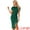 Green, variant on Unique Bargains Twist Front Dress for Women's Round Neck Short Sleeve Split Sheath Dresses S Yellow