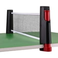 thumbnail image 3 of Filet de Ping-Pong Portable, Amusement de Tennis de Table n'Importe Où, Convertit les Tables en Zones de Jeu, Filet Rétractable, Matériau en Nylon Résistant, jusqu'à 180Cm, Installation Facile, Divertissement Intérieur Extérieur, 3 of 7
