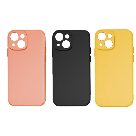 3 PCS Non-Slip Liquid Silicone Gel Rubber Bumper Phone Case Soft Lining Compatible with iPhone14pro