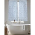 thumbnail image 5 of Blue Branches Sheer Curtains 72 Inch Length 2 Panels Set, Vintage Art Farmhouse Voile Window Treatment Rod Pocket Curtains Sheers Drapes for Bedroom/Living Room/Kitchen 52"x72"x2, 5 of 7