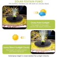 thumbnail image 4 of Solar Powered Fountain Pump, 2021 Upgrade 1.4W Pbre Floating Floating Fountain w, 4 of 5