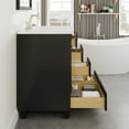 thumbnail image 6 of Eviva Acclaim C. 30" Transitional Espresso Bathroom Vanity with white carrara quartz countertop, 6 of 8