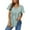 Sky Blue, variant on Peplum Tops for Women Summer Puff Short Sleeve Babydoll V Neck Print T-shirts Shirts Dressy Casual Tunic Tops with Leggings
