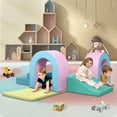 thumbnail image 6 of AILEEKISS 10-Piece Foam Climber for Toddlers,  Indoor Modular Soft Climbing Toy for Children, Macaroon, 6 of 10